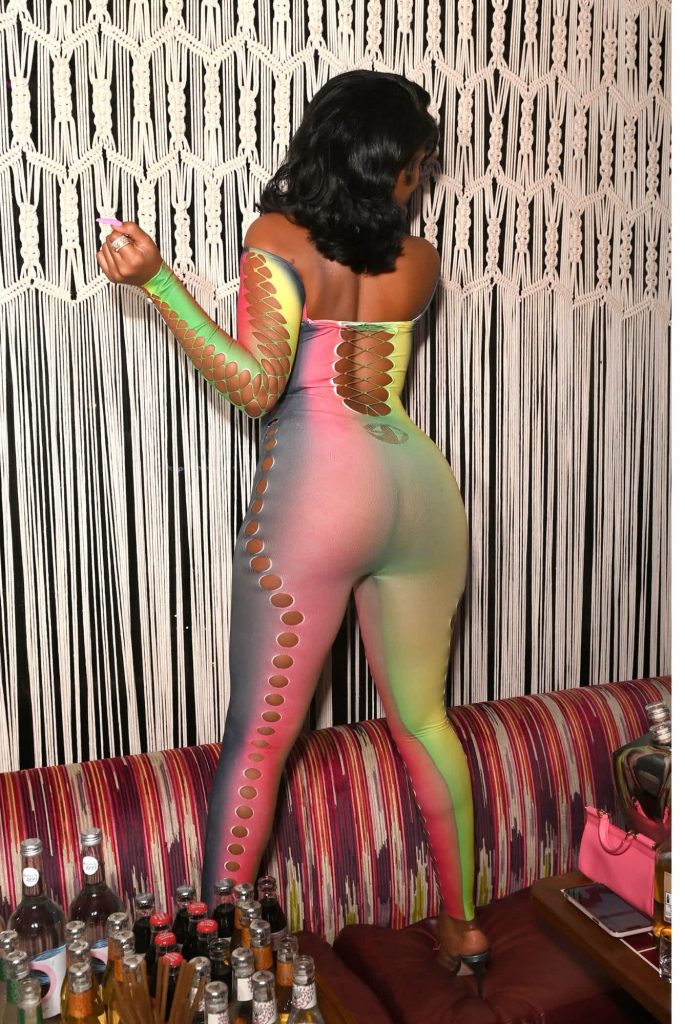 Megan Thee Stallion pink barbicore nails