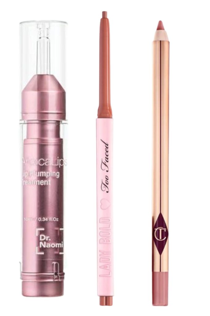 Bratz doll makeup tutorial: For lips Ruby used Dr Naomi, ApocaLips Lip Plumping Treatment, ($89) Too Face, Lady Bold Lip Liner in "Limitless Life," ($30), Charlotte Tilbury, Lip Cheat in "Pillow Talk", ($35)  