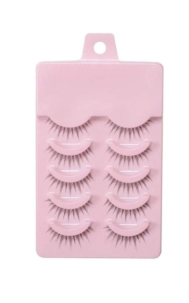 Doll lashes for a coquette beauty look: Little Devil Cosplay Makeup ($5) 