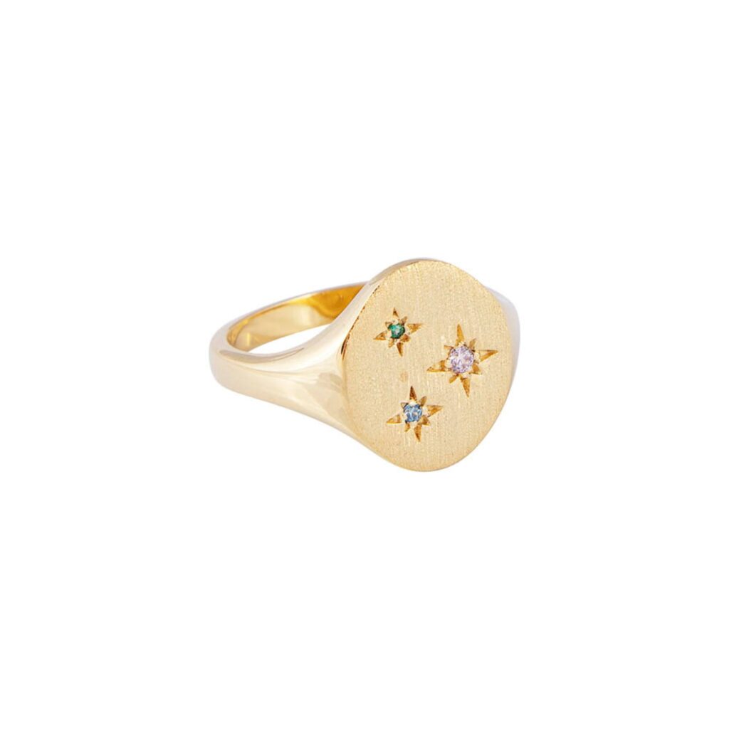 FAIRLEY-Jewellery-Starburst-Signet-Ring-Moissanite-vs-diamonds-