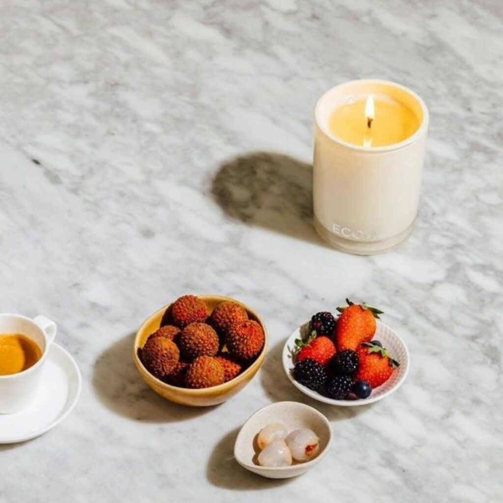 ECOYA Guava and Lychee Sorbet Madison Candle - Best Scented Candle